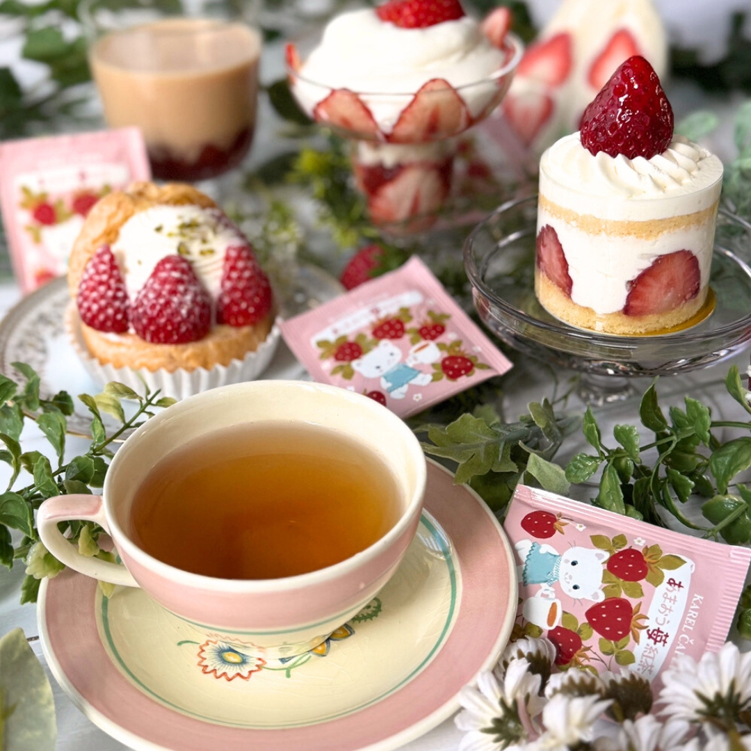 あまおう苺紅茶｜ティーバッグ5p～ | カレルチャペック紅茶店 公式通販