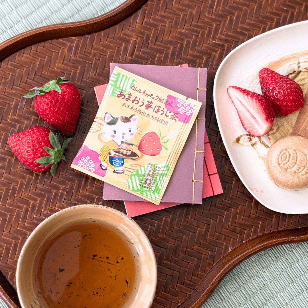 【紅茶】ことりのあそびば　Aタイプ 水出しあまおう苺ほうじ茶2026｜ティーバッグ5p～ | カレルチャペック