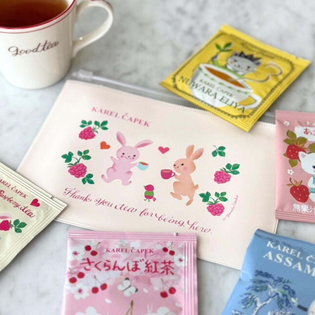 ティーバッグポーチ tea for two spring | カレルチャペック紅茶店