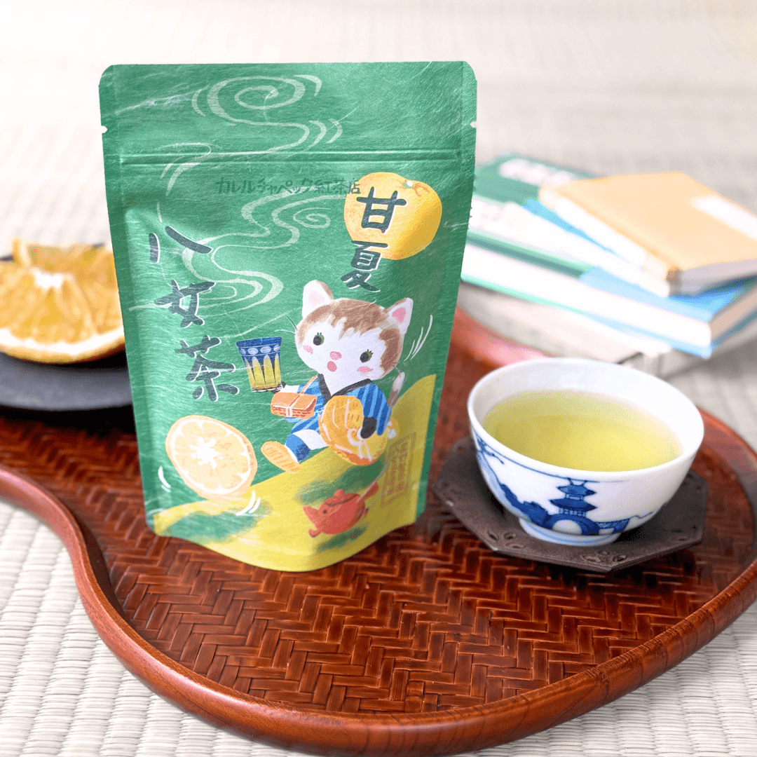 水出しスターターセット｜あまおう苺ほうじ茶＆甘夏八女茶 | カレル