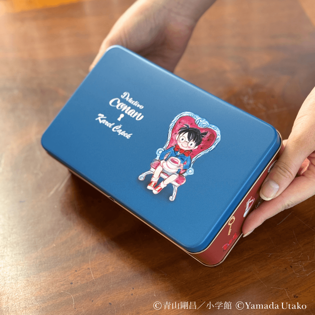 tea lover缶 トリックティータイム｜名探偵コナン×カレルチャペック